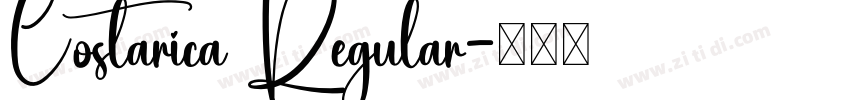 Costarica Regular字体转换